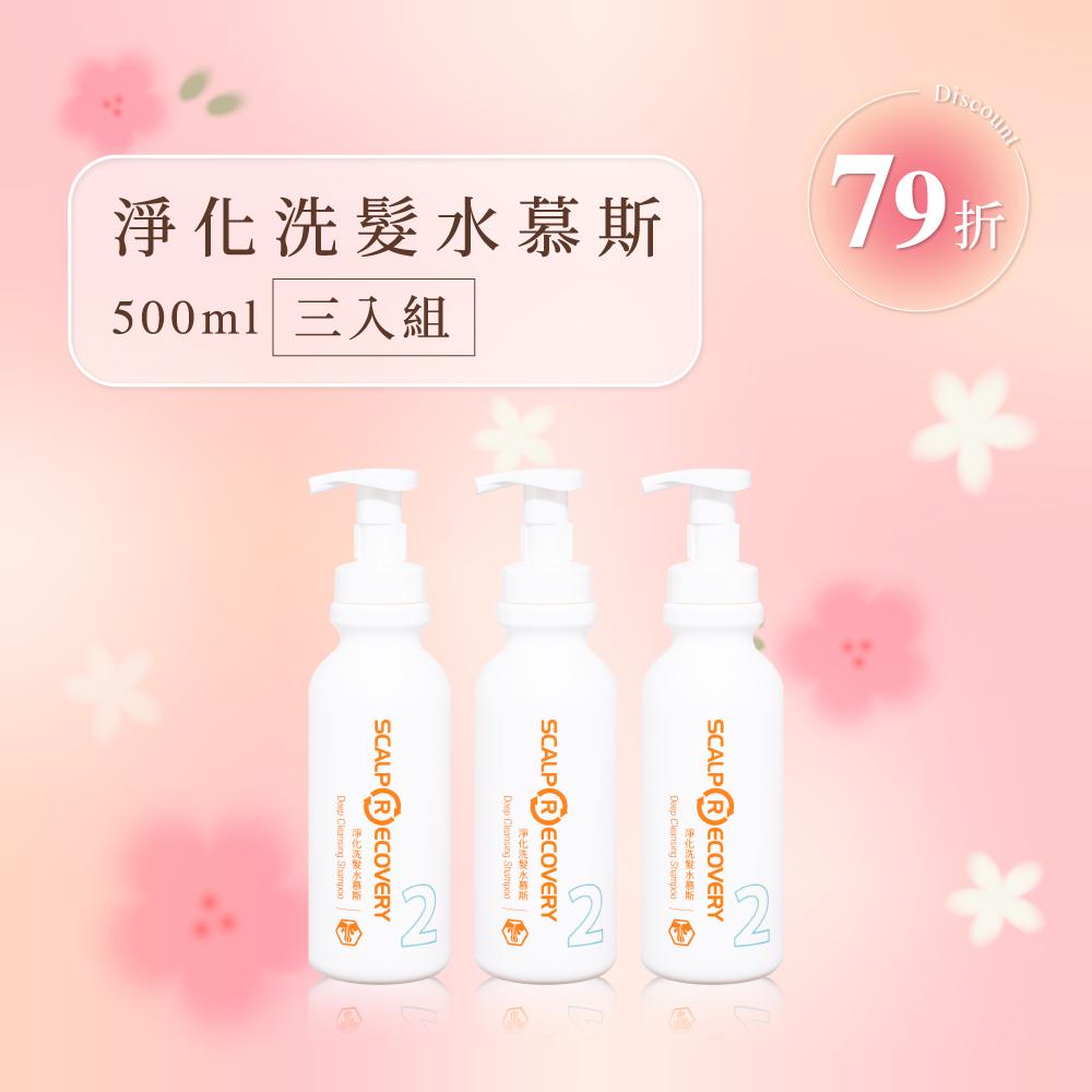 【超值囤貨組】淨化洗髮水慕斯500ml 三入組