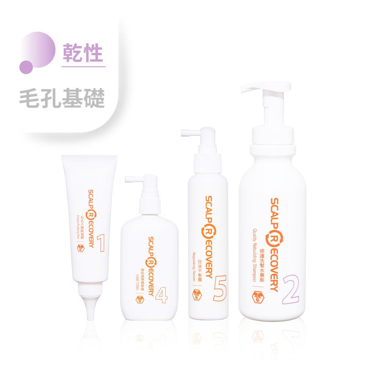 乾性頭皮【毛孔基礎調理組】