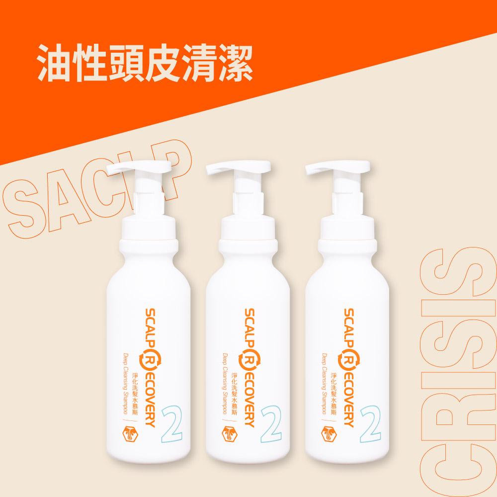 【8/3-8/5限定】淨化洗髮水慕斯 500ml 三入組