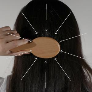 1/順時鐘從外圍髮際線往中心點梳